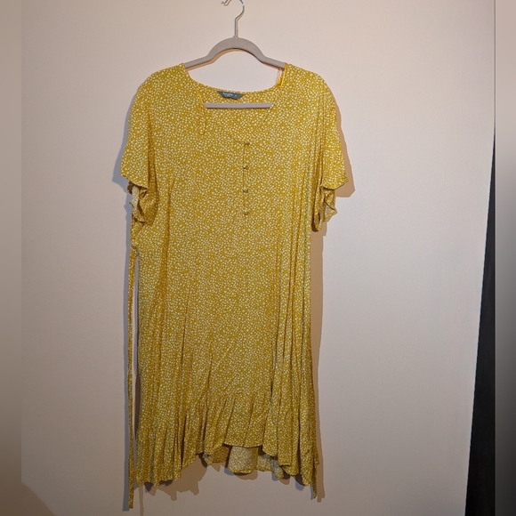Plus size yellow dress - Picture 1 of 3